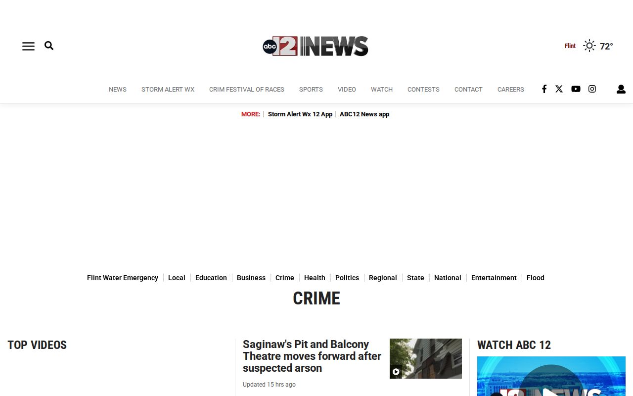 ABC12 Genesee County crime news source page